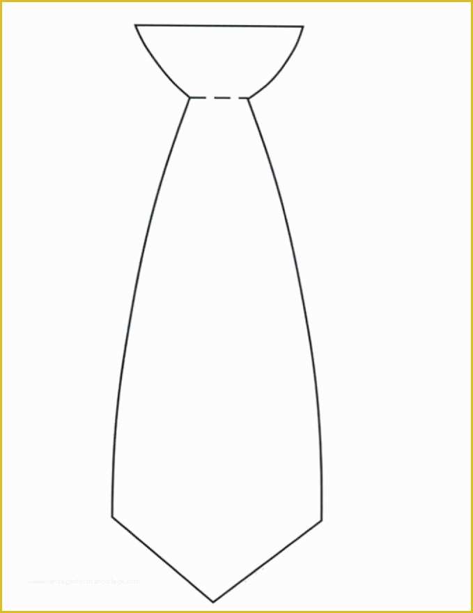 Free Printable Tie Template Of Tie Template I Used This Template For