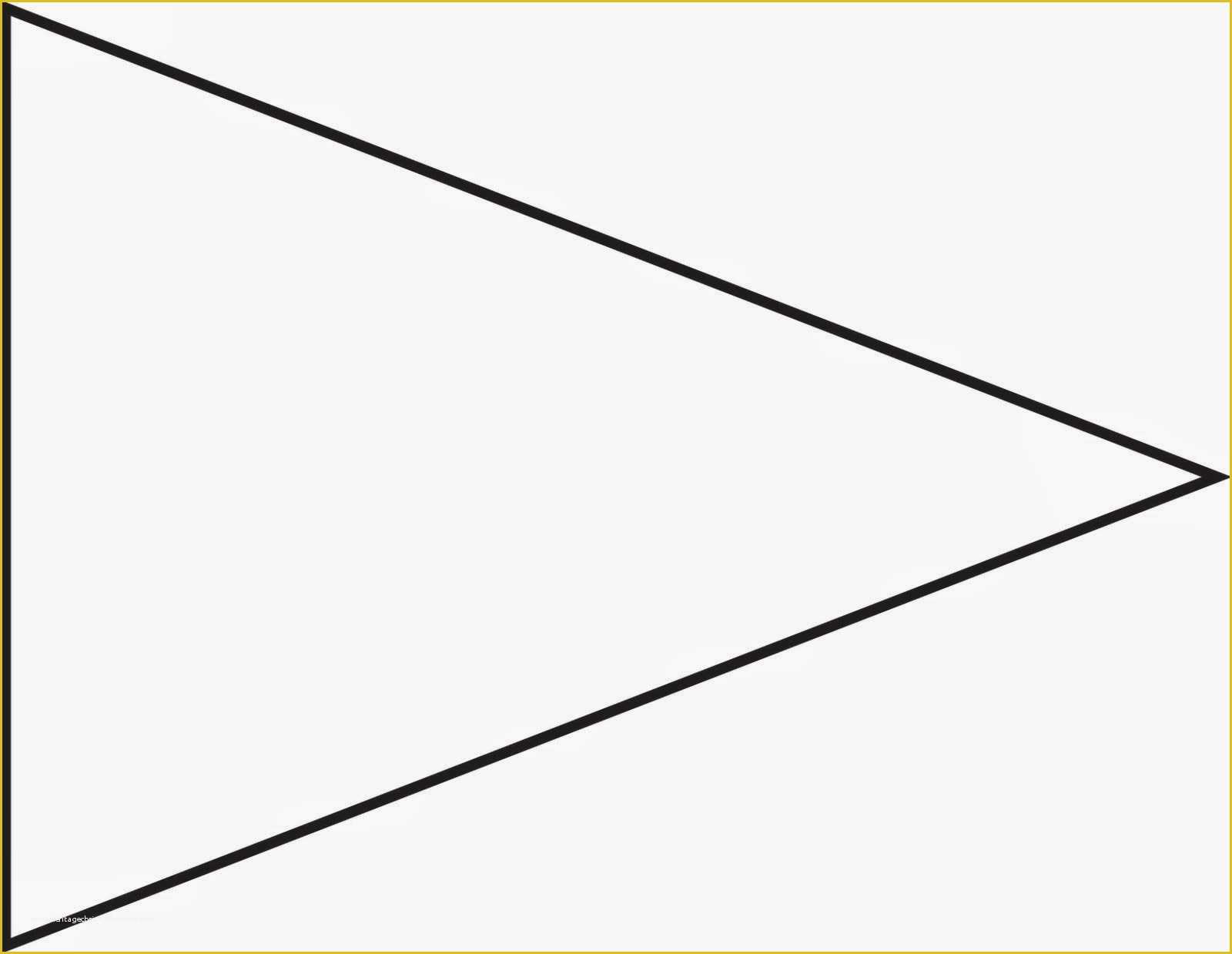 Printable Triangle Banner Template