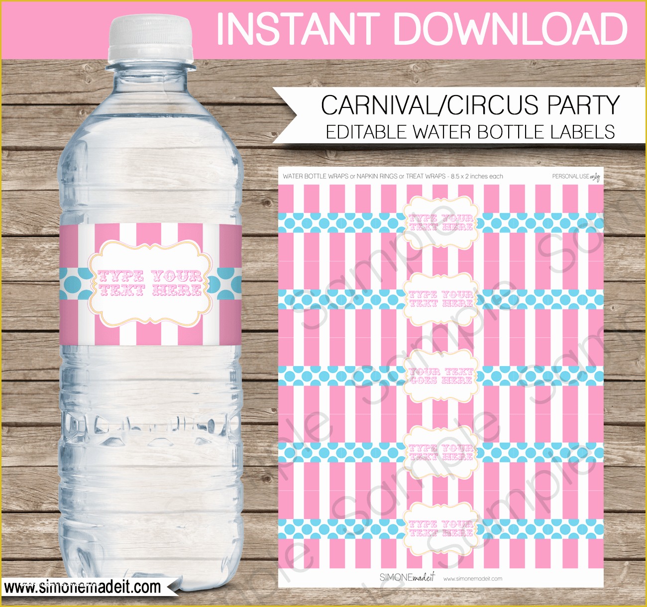 Free Printable Water Bottle Template Of Printable Water Bottle Labels