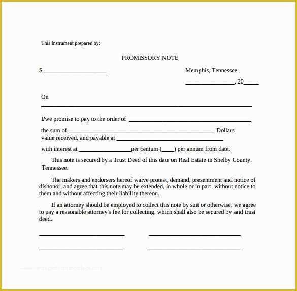 40 Free Promissory Note Template for Personal Loan