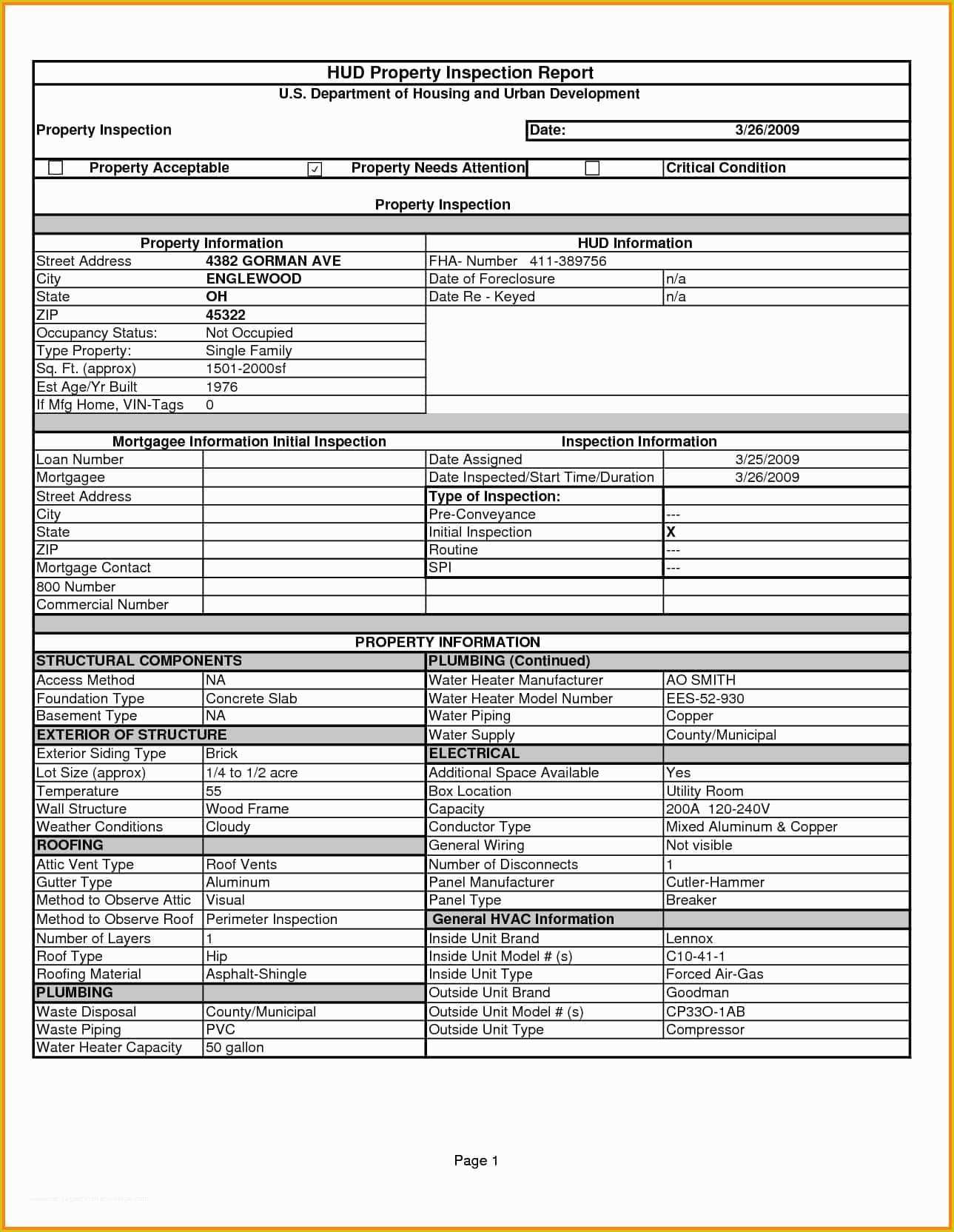 Free Property Inspection Checklist Templates Of Awesome Printable Home 