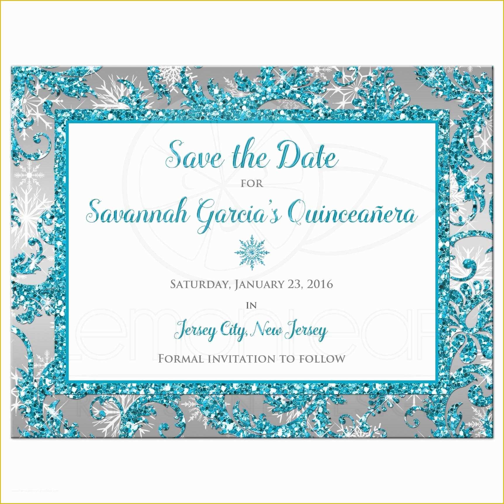 58 Free Quinceanera Save The Date Templates Heritagechristiancollege