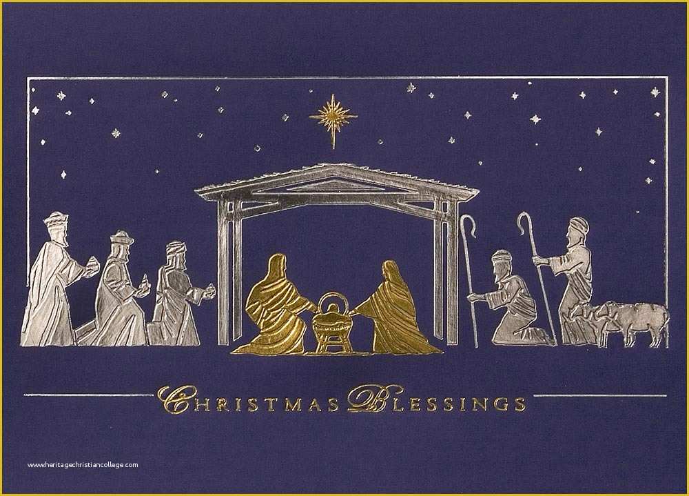 Free Religious Christmas Card Templates Of Quotes About Nativity Scene ...