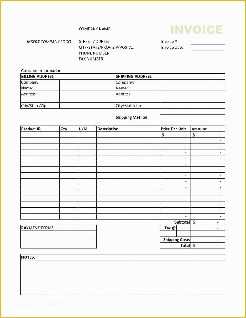 simple invoice template for rent