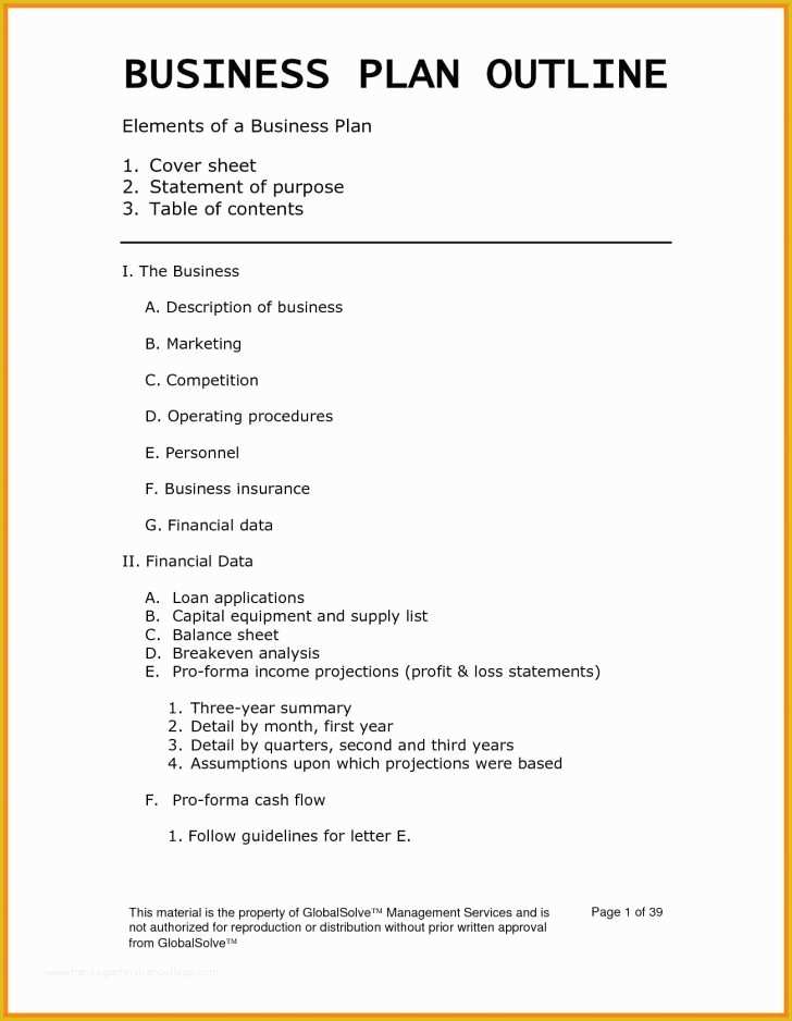 Free Restaurant Business Plan Template Word Of 32 Free Restaurant 