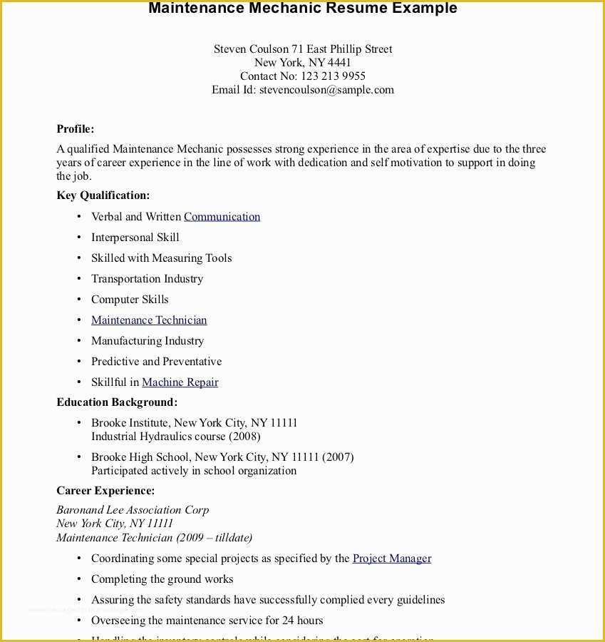 Free Resume Templates For Highschool Students With No Work Experience 