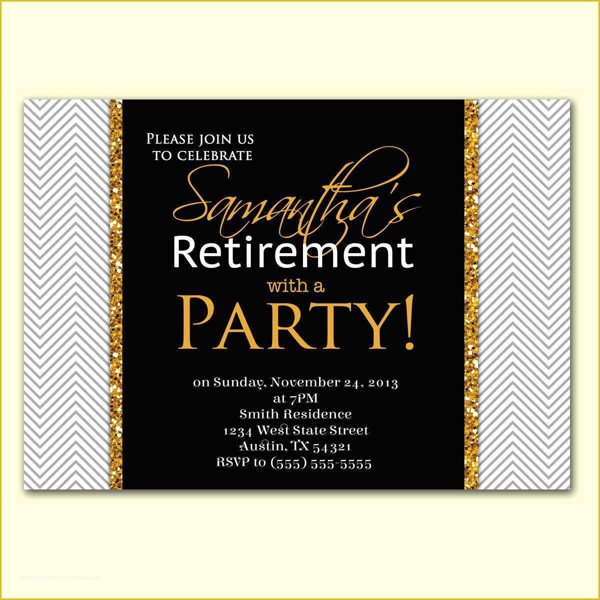 Free Retirement Party Invitation Flyer Templates Of Retirement Party