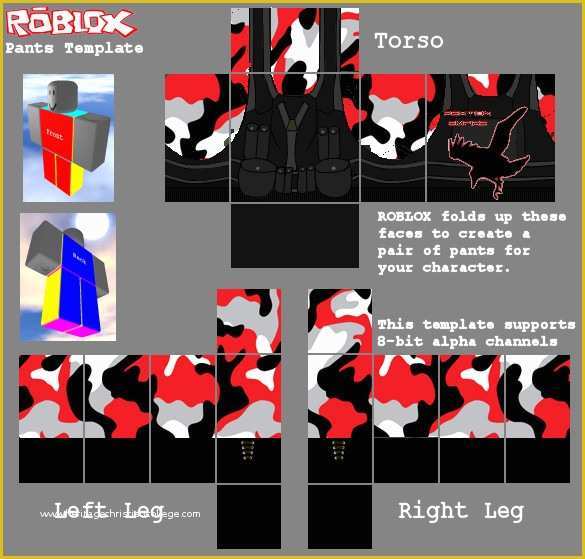roblox black pants template