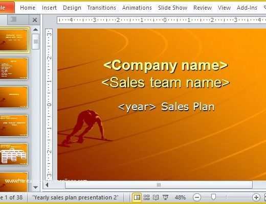 Free Sales Powerpoint Templates Of Yearly Sales Plan Templates for Powerpoint