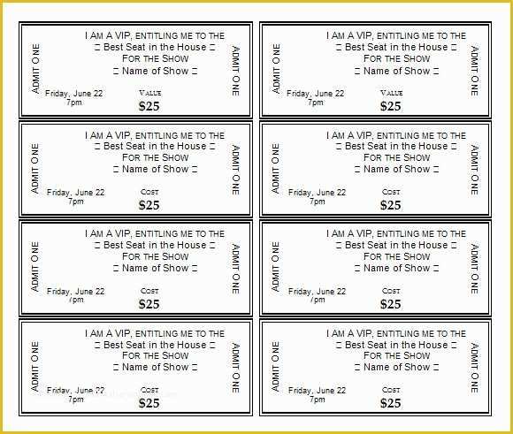 Free Sample Event Tickets Template Of 28 Sample Amazing Event Ticket 