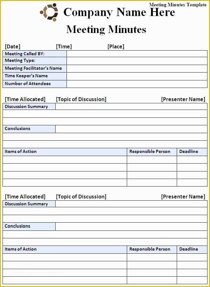 Free Sample Minutes Of Meeting Template Of 9 Meeting Minutes Templates 