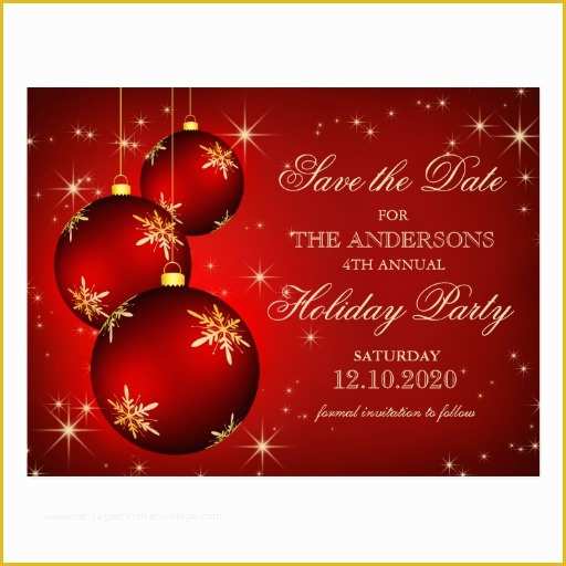 Free Save The Date Holiday Party Templates Of Christmas Holiday Party 