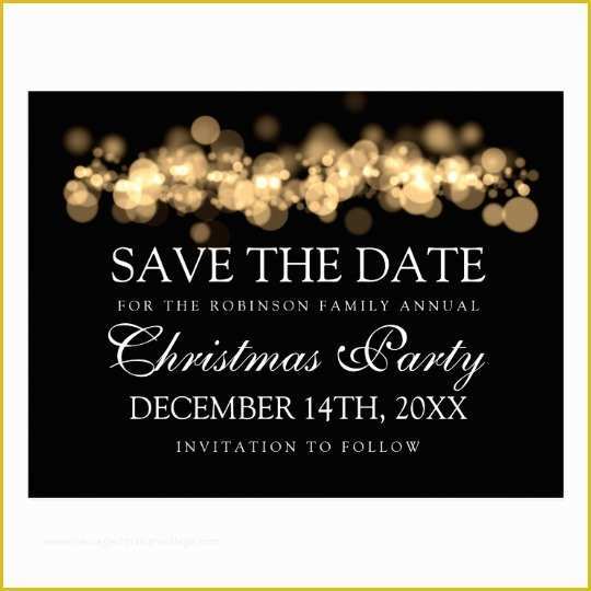 Free Save The Date Holiday Party Templates Of Christmas Party Save The