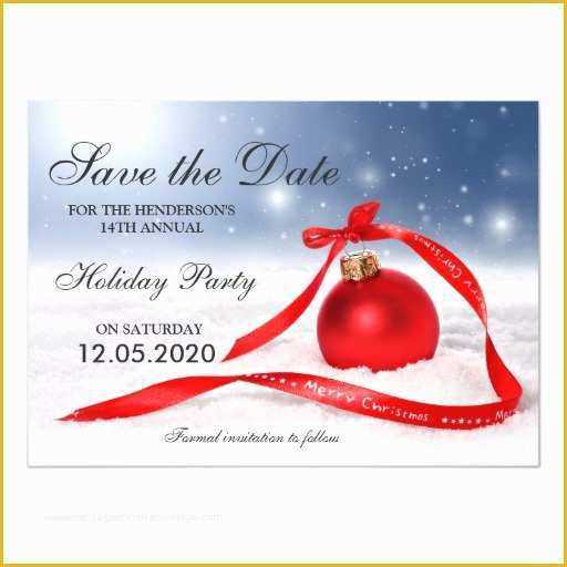 Free Save the Date Holiday Party Templates Of Festive Holiday Party