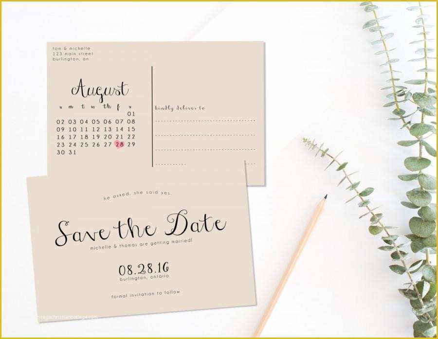 Free Save The Date Postcard Templates Of Printable Save The Date