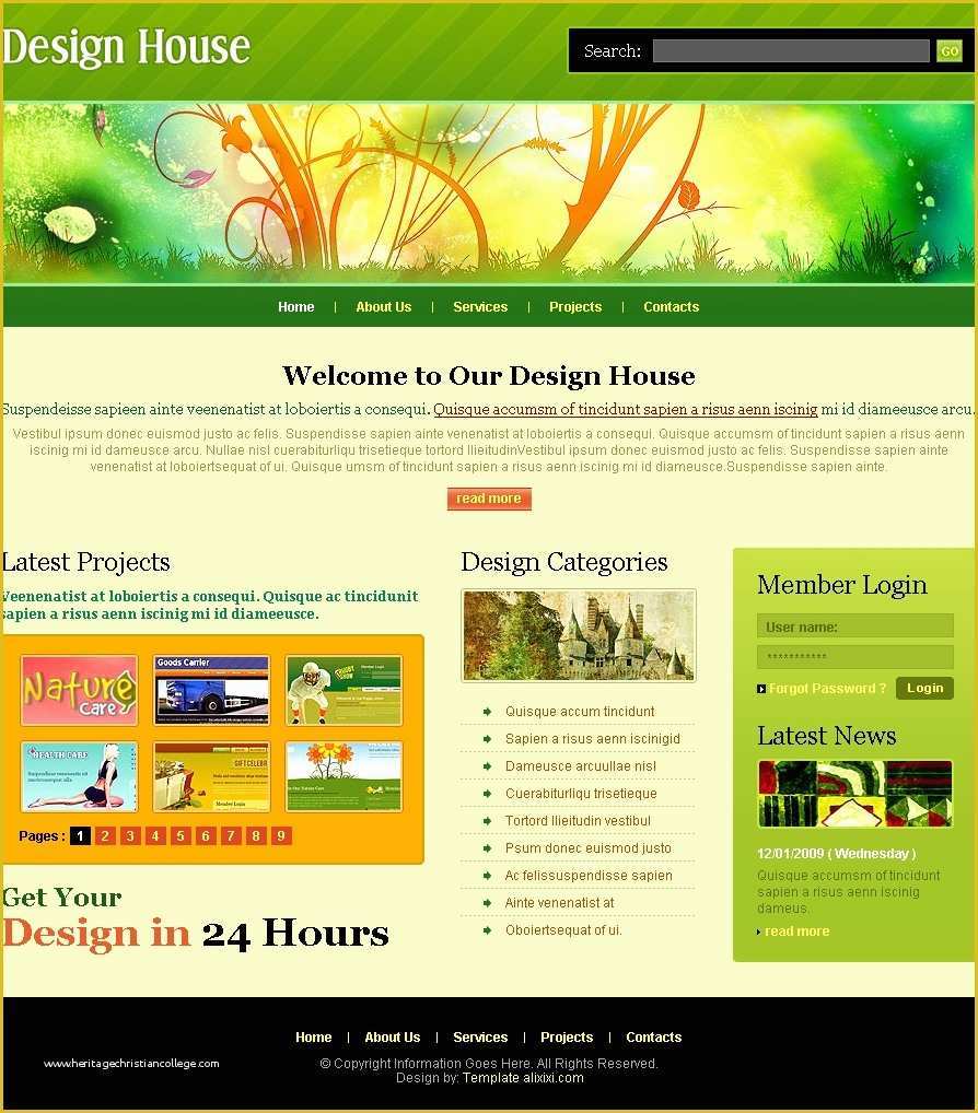 Free Search Engine Website Templates Printable Templates