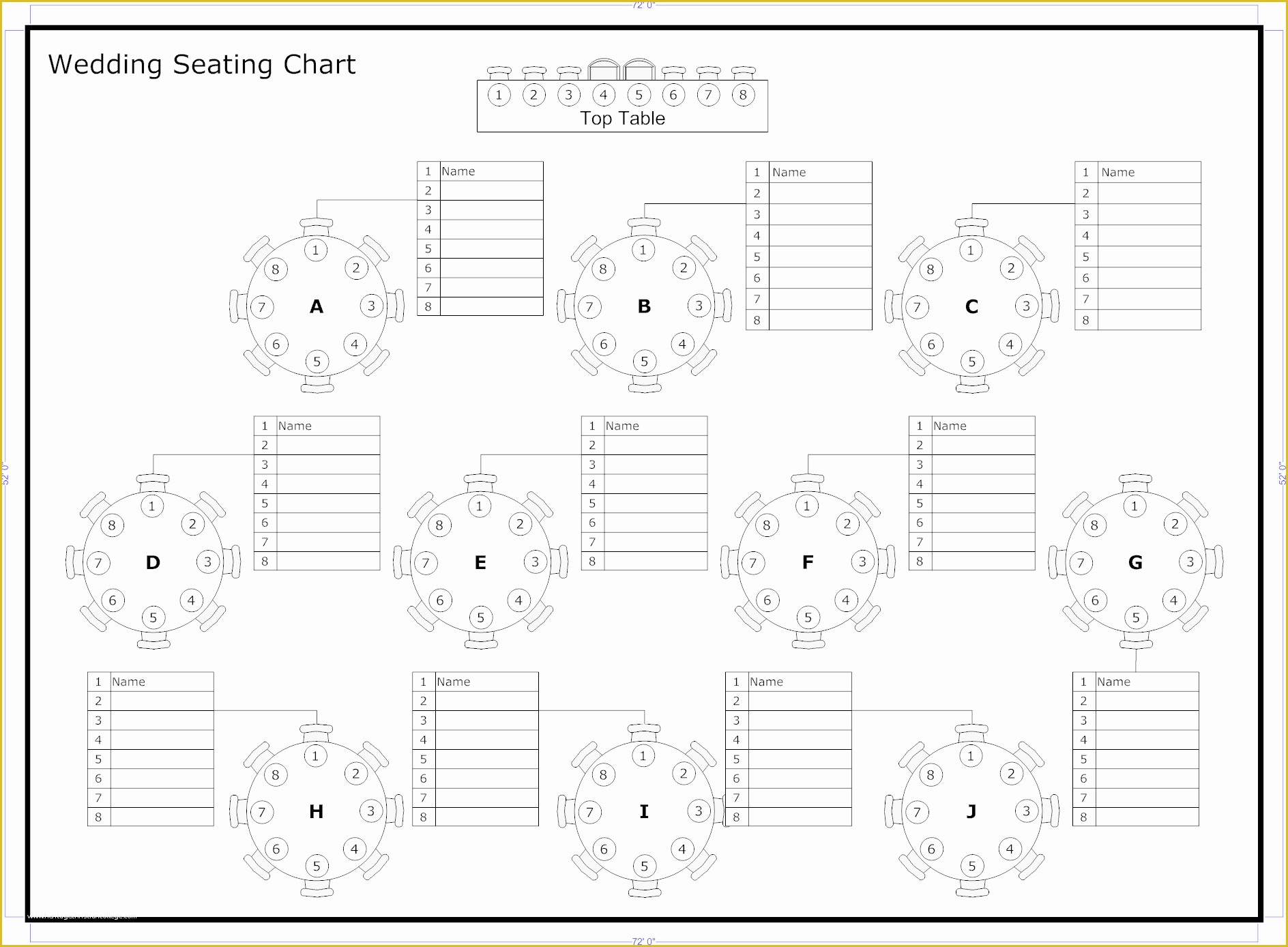 Free Seating Chart Template Of Tips To Seat Your Wedding Guests 