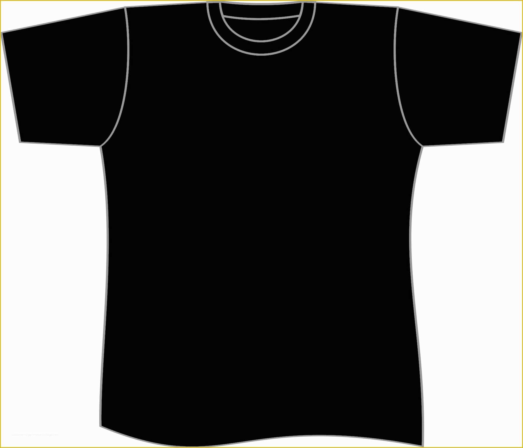 Free Shirt Templates Of Black T Shirt Clip Art to Pin On Pinterest ...