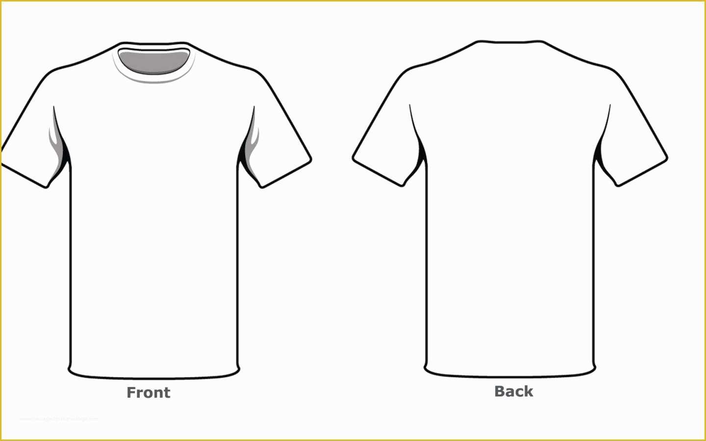 Free Shirt Templates Of Blank Tshirt Template Front Back Side In High