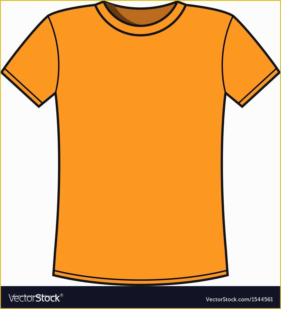 Free Shirt Templates Of Blank Yellow T Shirt Template Royalty Free