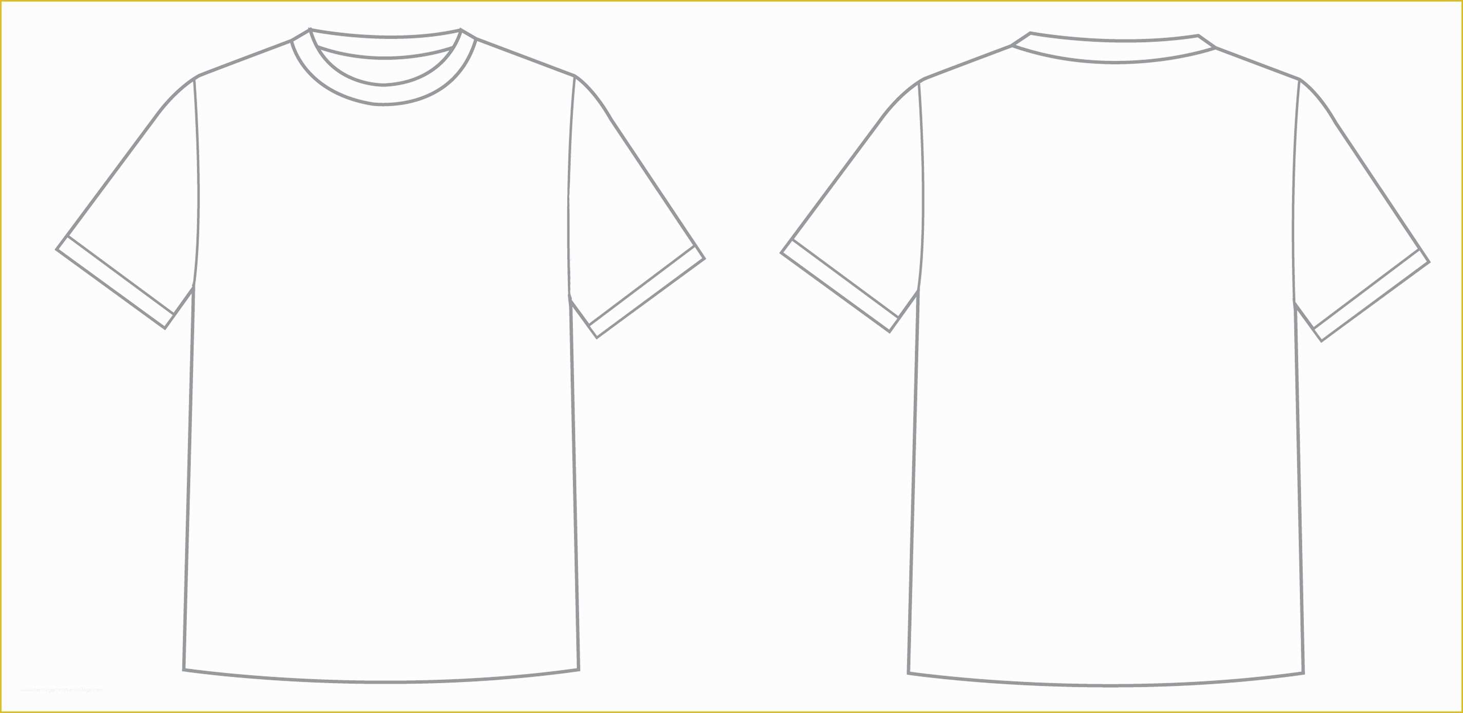 Free Shirt Templates Of Free Blank T Shirt Outline Download Free Clip ...