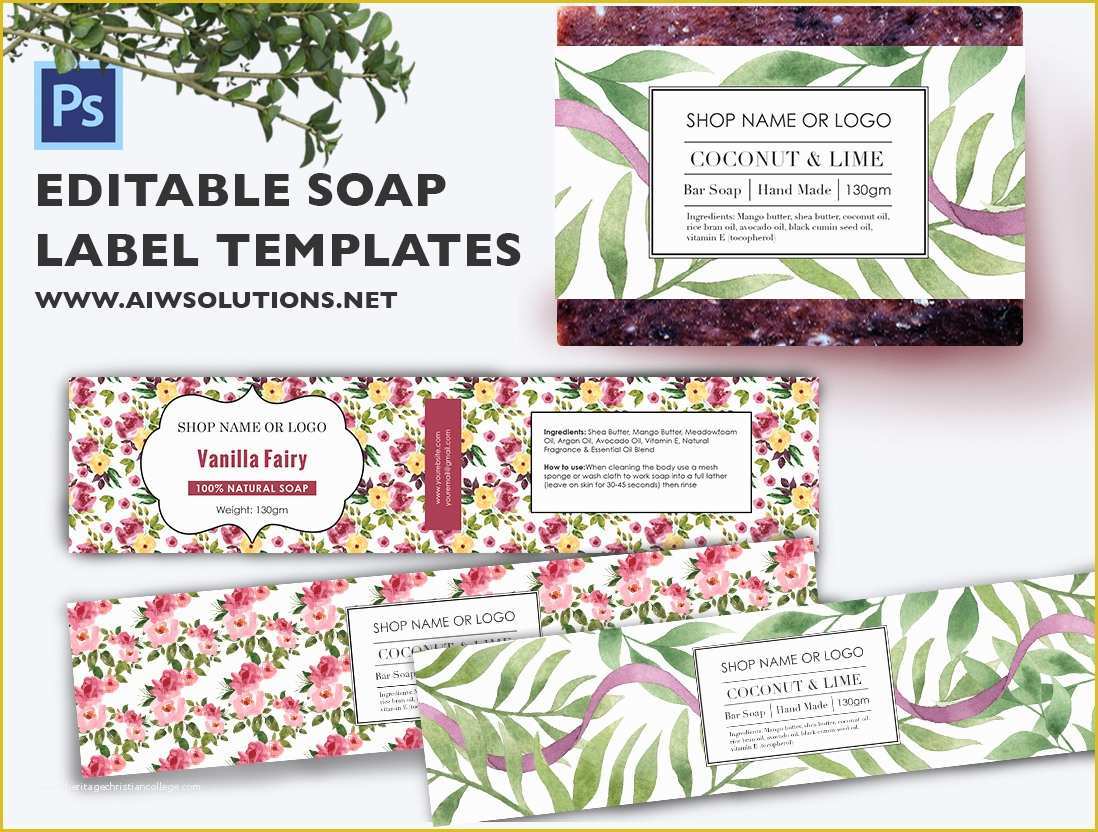 Free soap Label Templates Of soap Label Template Printable 4 Files 4 ...