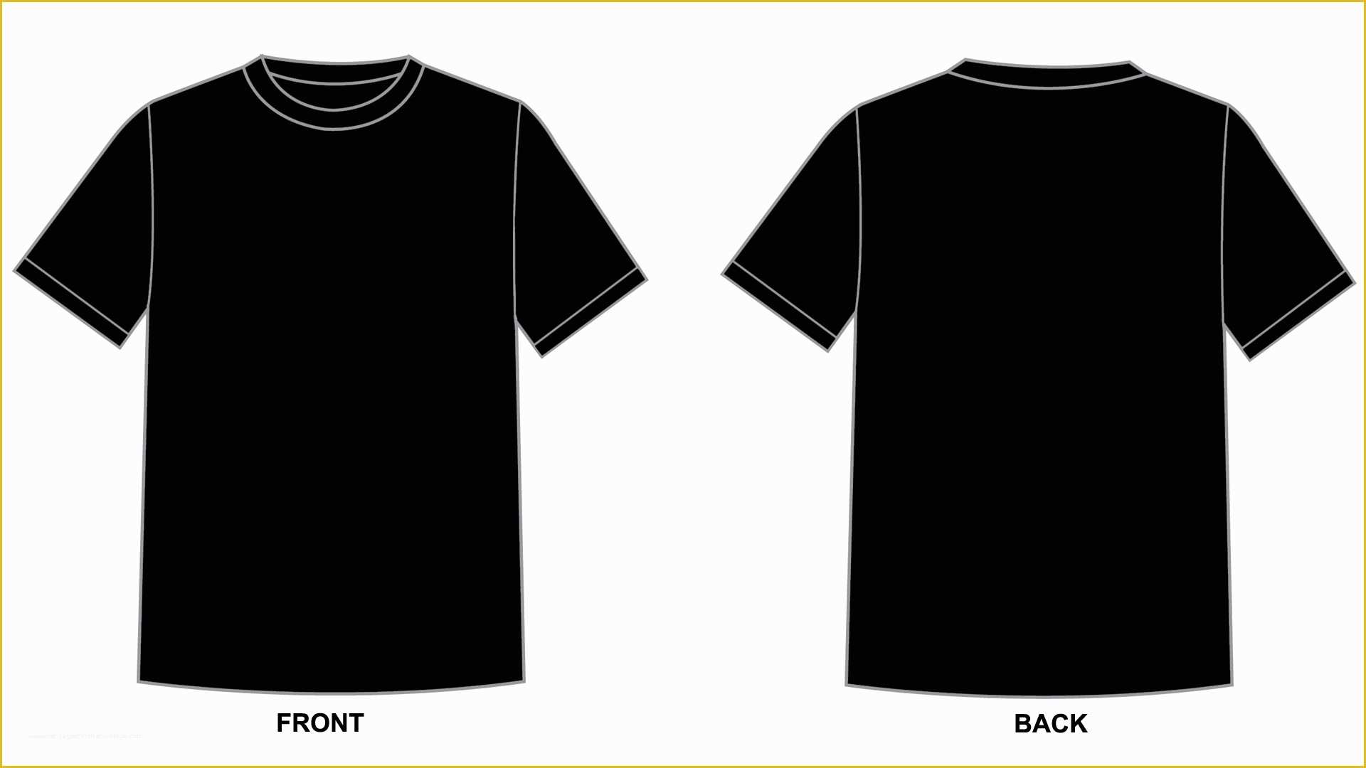 Free T Shirt Template Of Blank Tshirt Template Black In 1080p Hd ...
