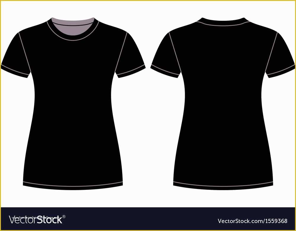 Free Tee Shirt Template Of Black T Shirt Design Template Royalty Free