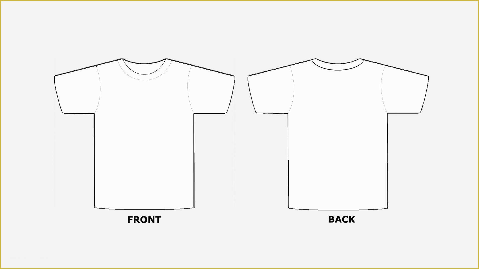 T Shirt Template Pdf