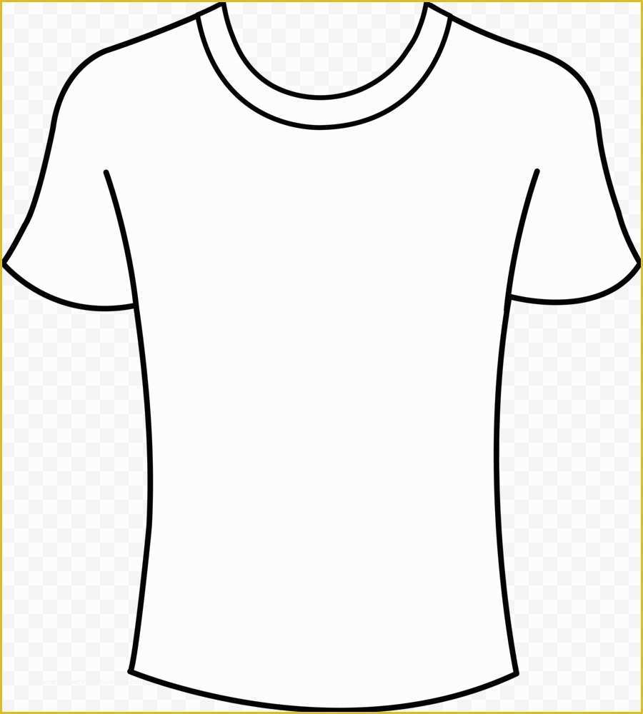 Free Tee Shirt Template Of T Shirt Clipart Black and White Download ...