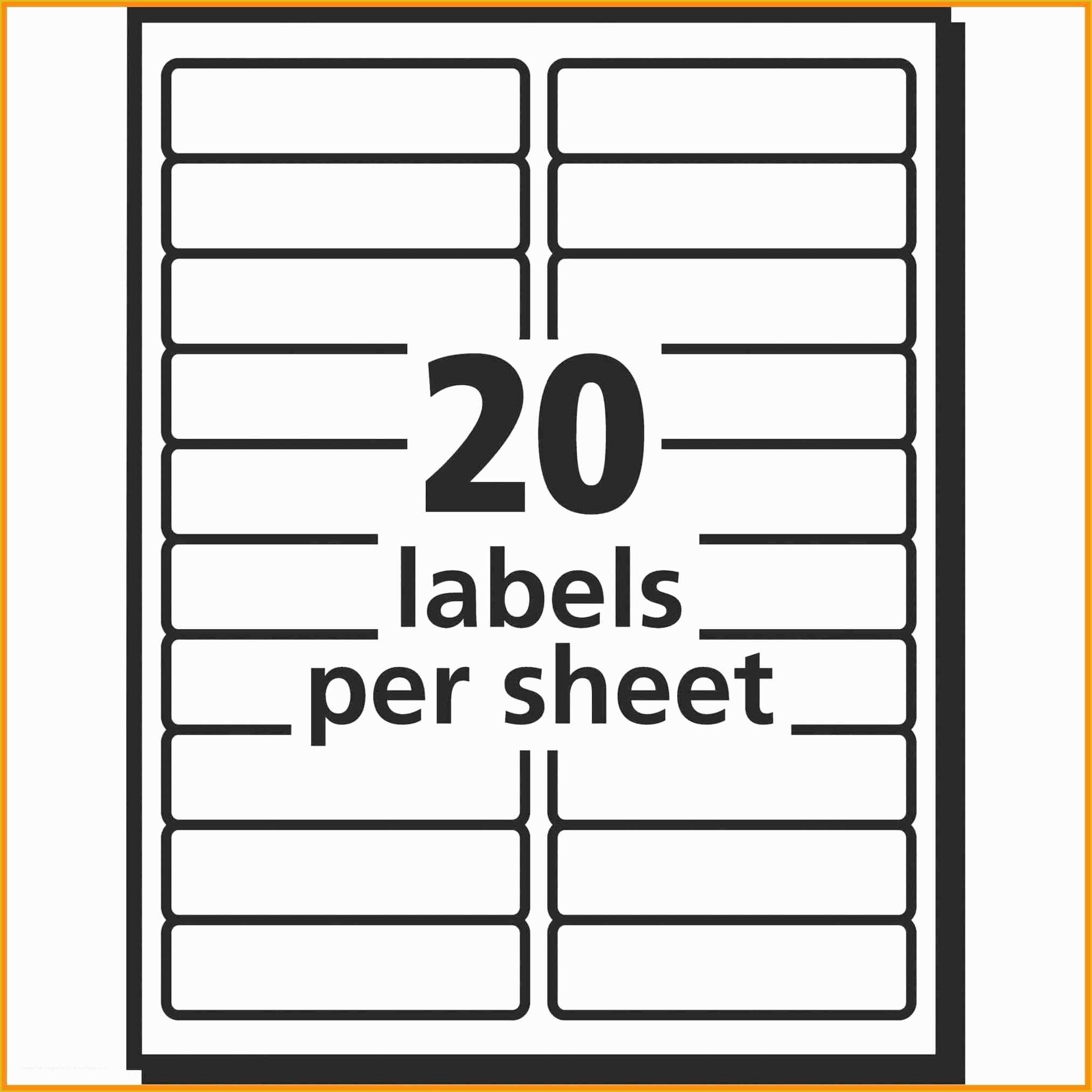 Free Template For Avery 5366 File Folder Labels Of Beautiful Avery File 