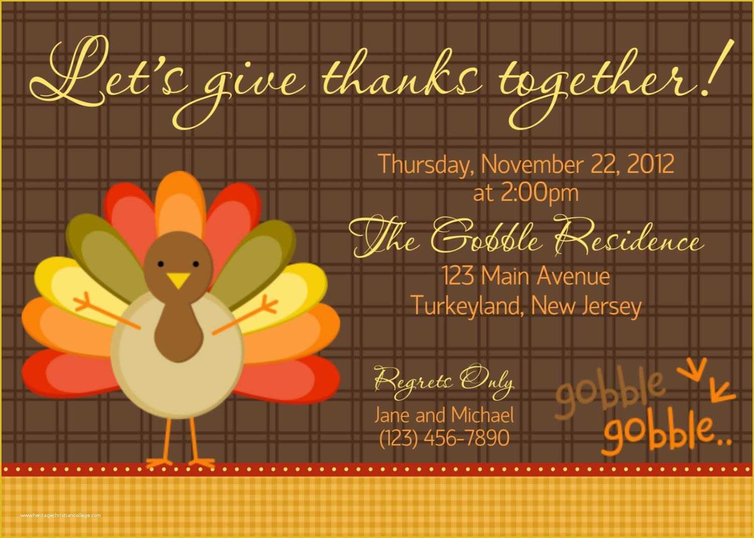 Free Thanksgiving Invitation Templates Of 18 Sample Thanksgiving 