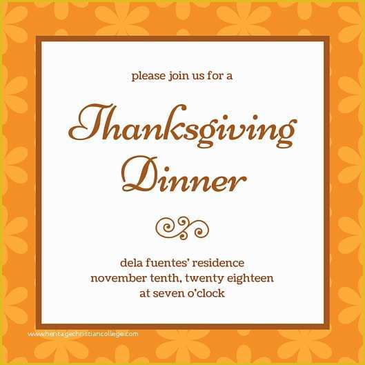 Free Thanksgiving Invitation Templates Of Thanksgiving Invitation Templates Canva