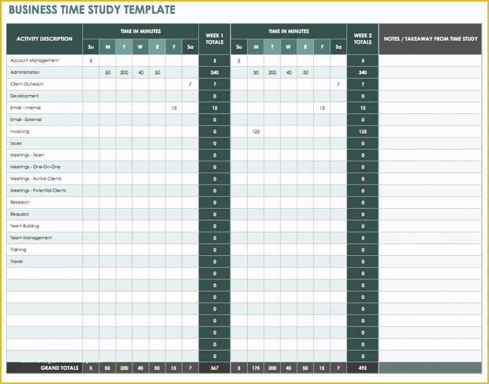  Free Time Study Template Excel Download Of 28 Free Time Management 