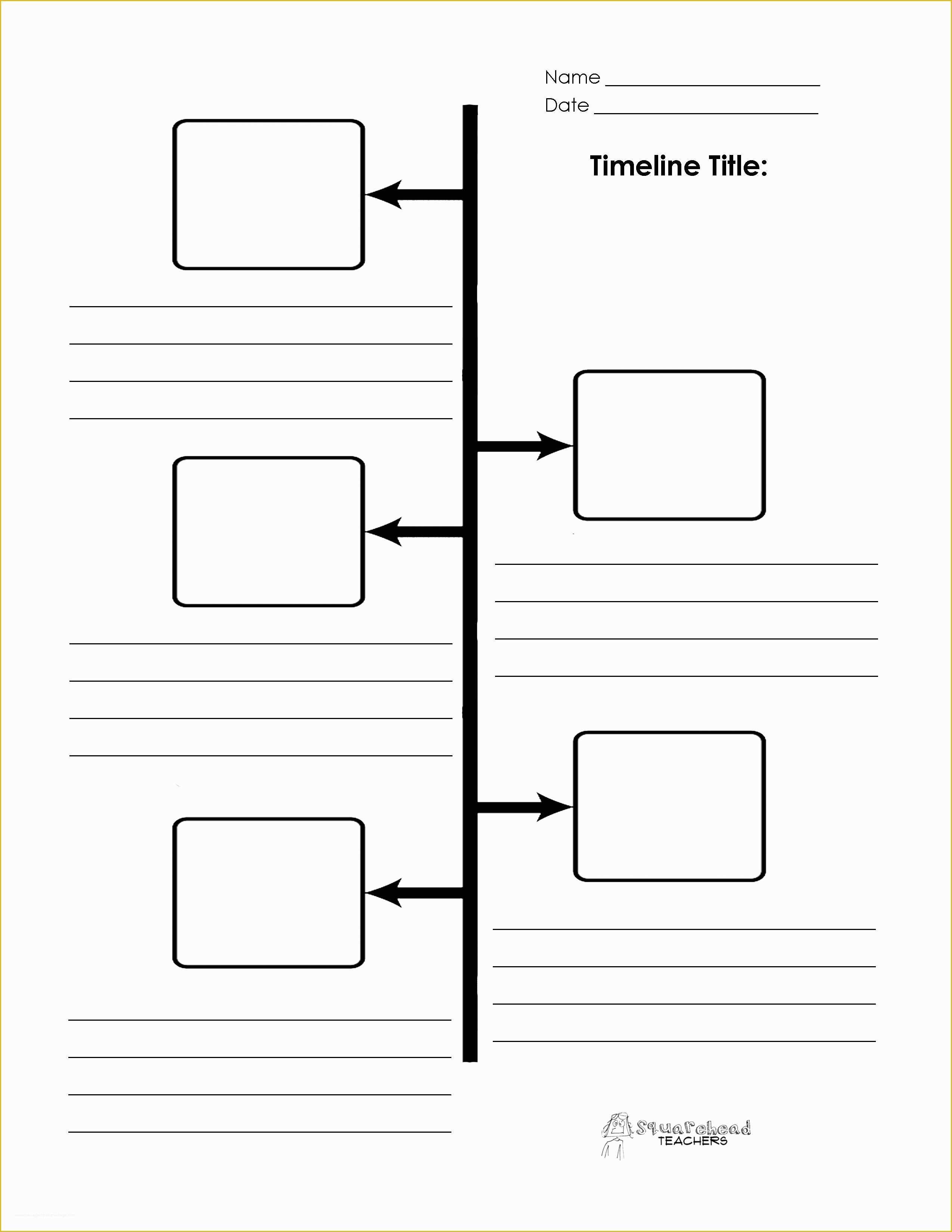 timeline word template