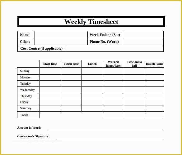 free timesheet template pdf of free printable time sheets pdf