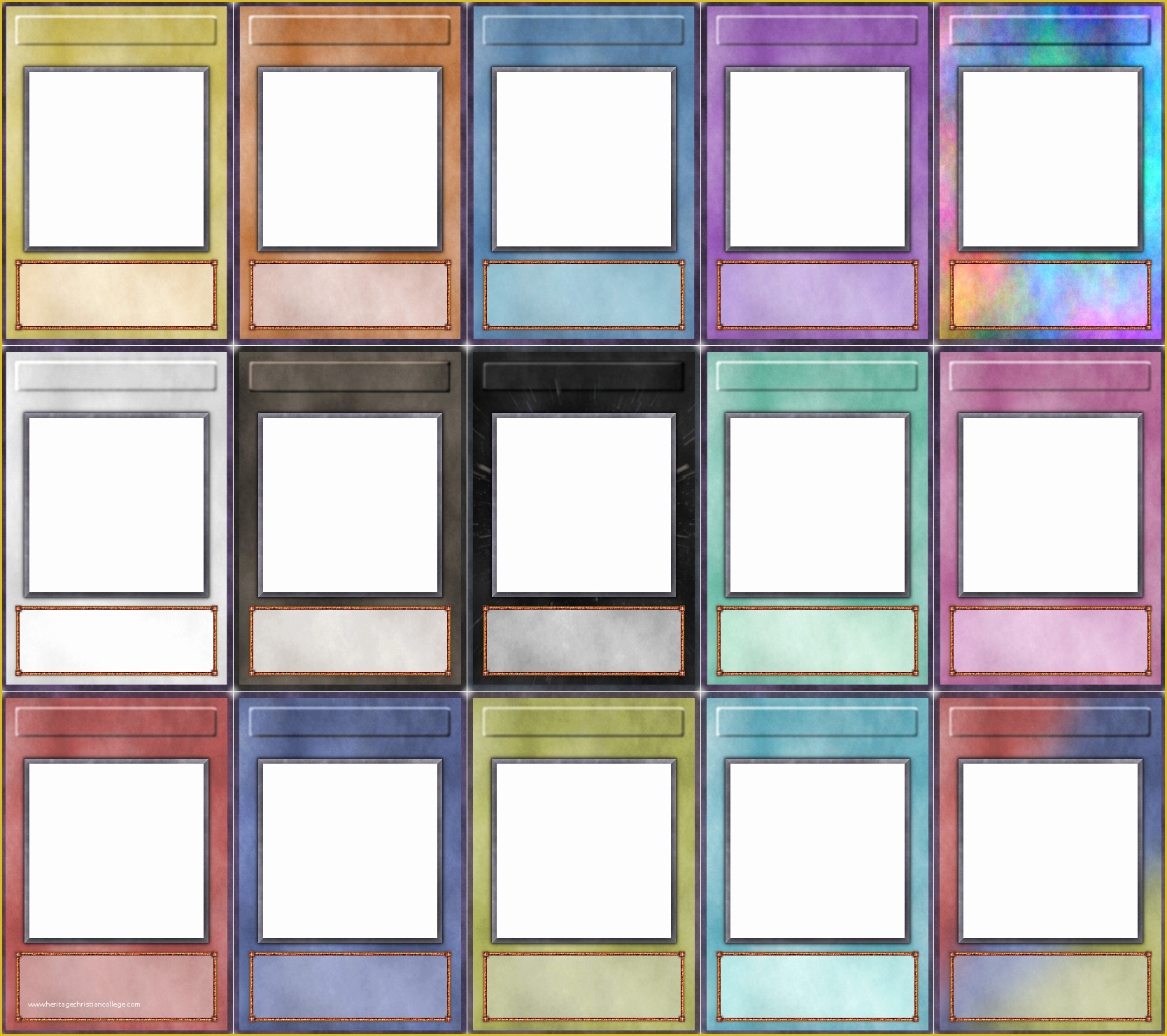 Trading Card Maker Free Printable