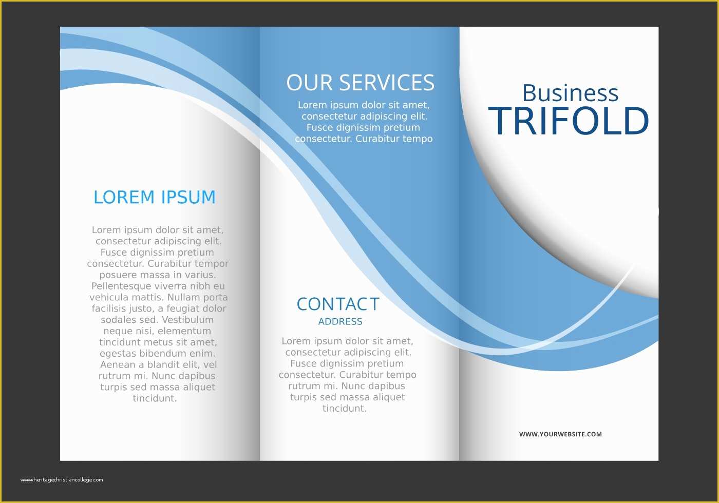 Word 2007 Tri Fold Brochure Template Bxeassets