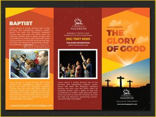 Free Tri Fold Church Bulletin Templates Of 10 Popular Church Brochure