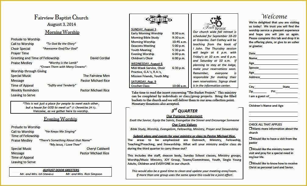 free downloadable templates for church bulletins