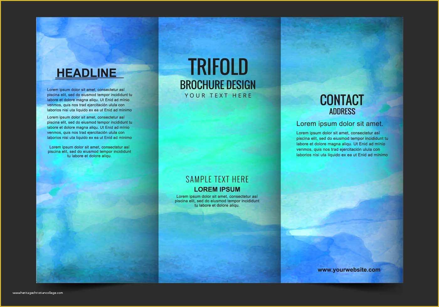 Free Tri Fold Brochure Templates For Photoshop Boshigh