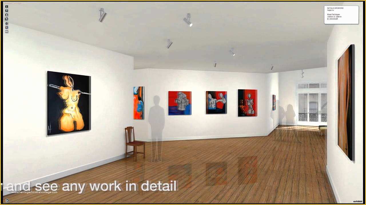  3D Virtual Art Gallery Template Free 