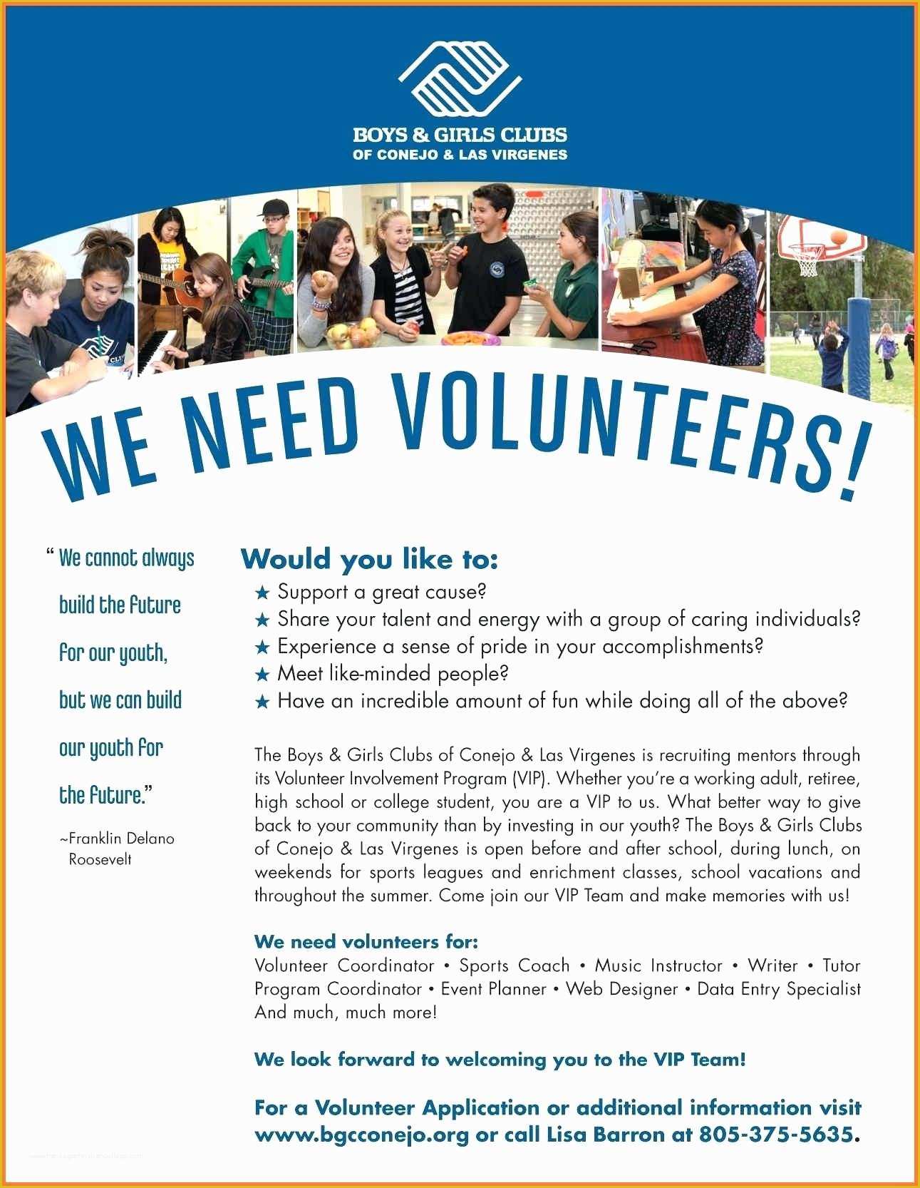 Free Volunteer Recruitment Flyer Template Of Flyer Examples For 