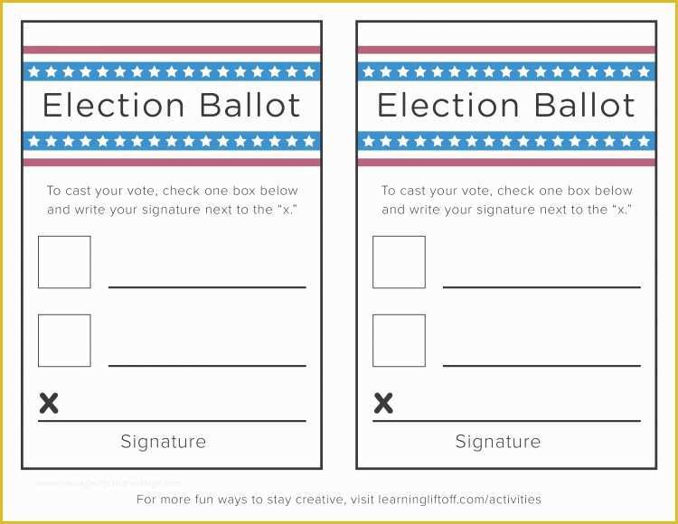 Free Voting Form Template Of Sample Election Ballot For Board Directors 
