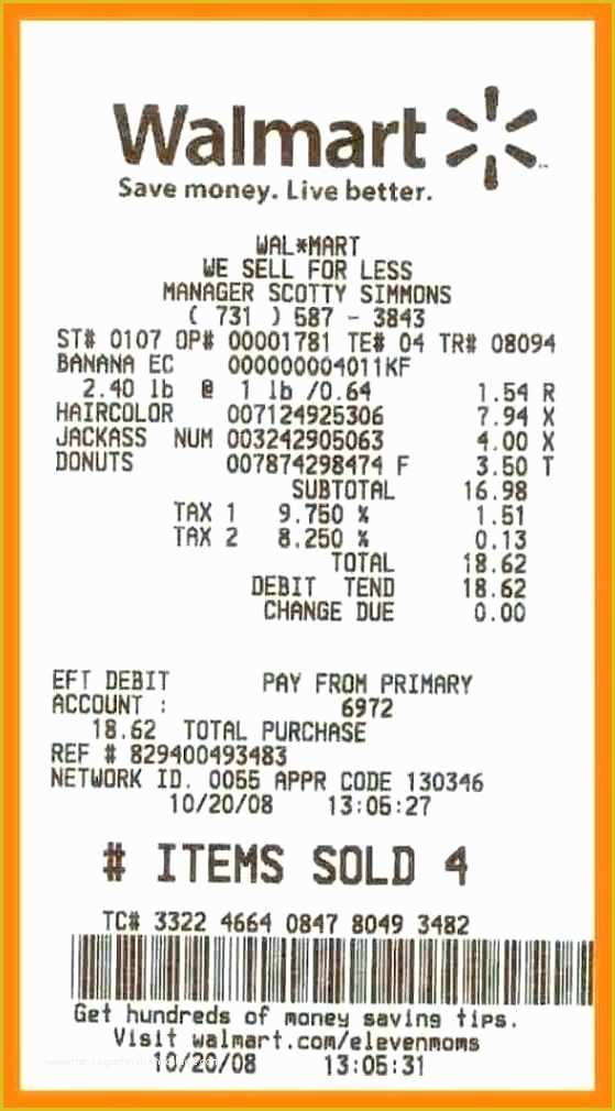 Printable Fake Lowes Receipt