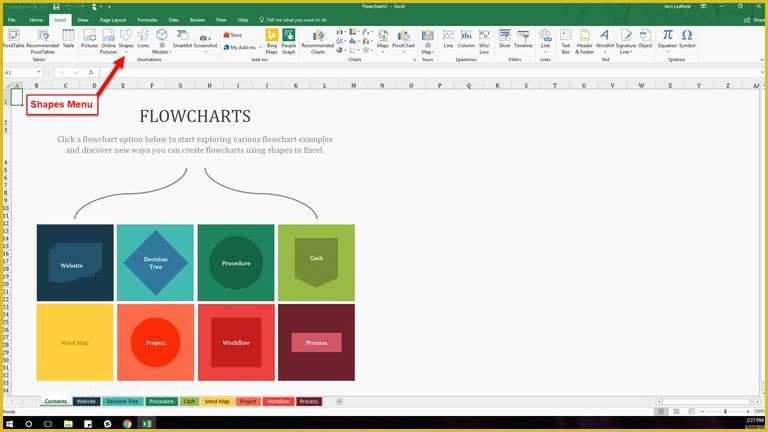 Free Website Flowchart Template Of How to Find and Use Excel S Free Flowchart Templates