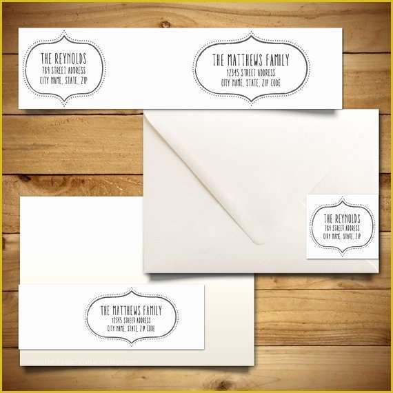 Free Wedding Address Label Templates Of Items Similar to Printable ...