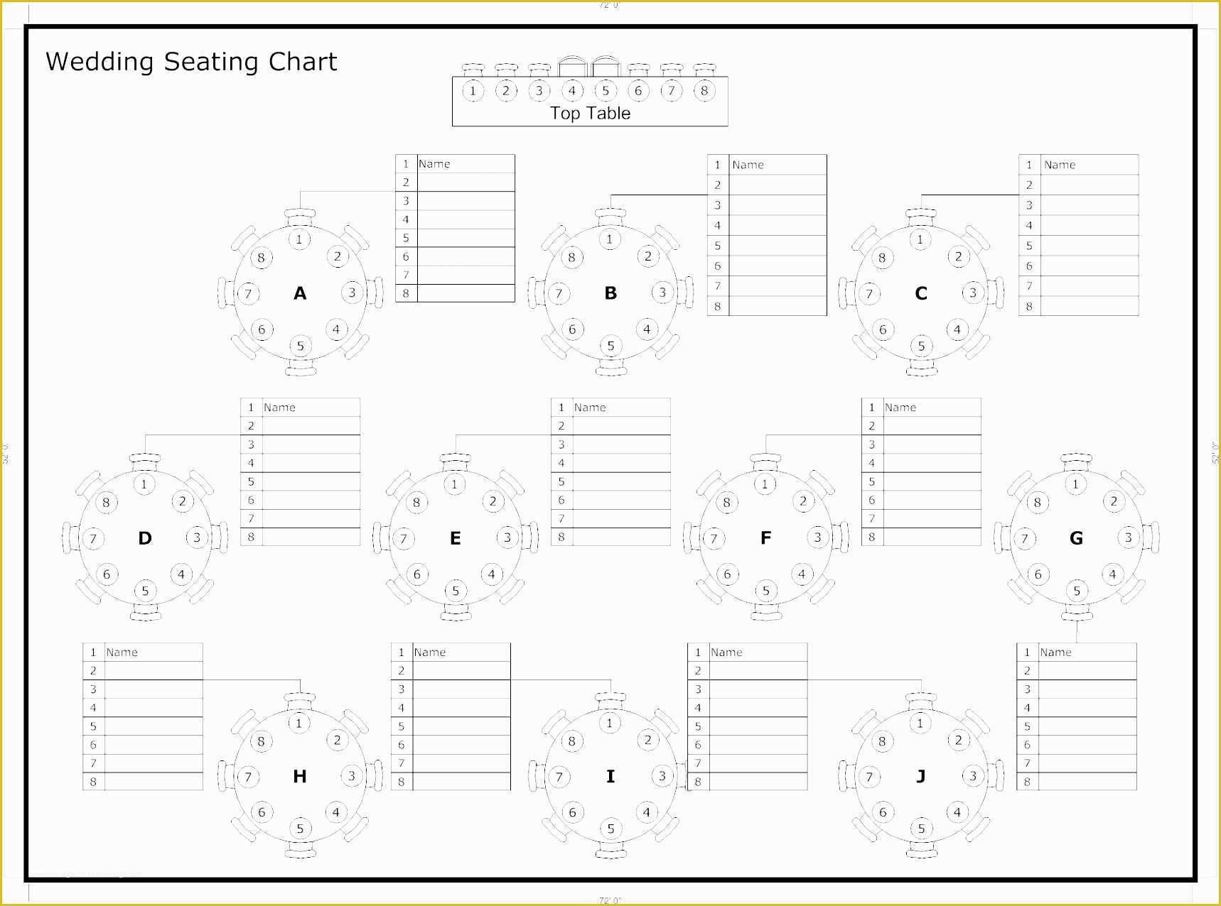 Free Wedding Seating Chart Template Of 6 Wedding Seating Chart Template 