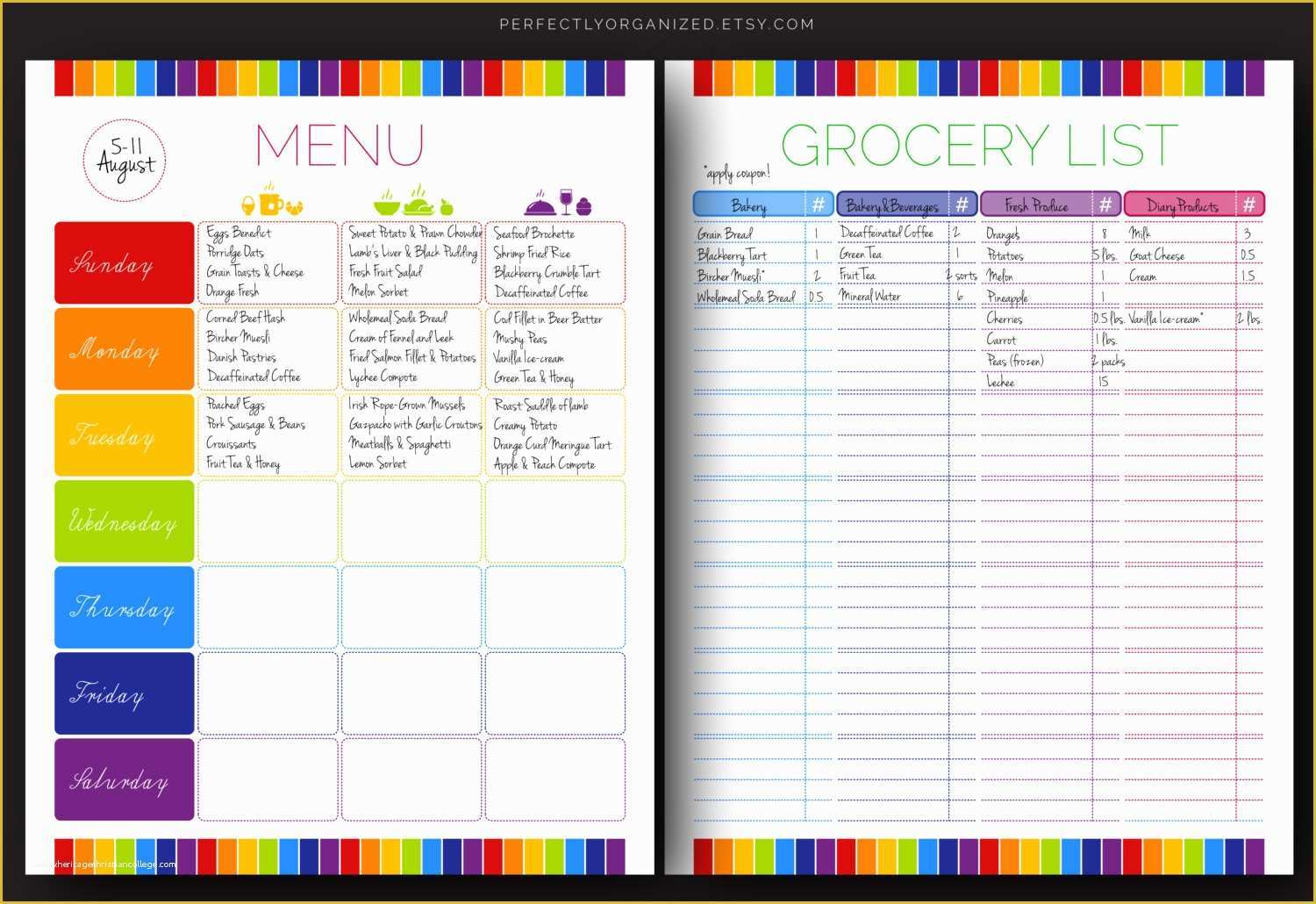 51 Top Images Best Meal Planning App With Grocery List Printable 