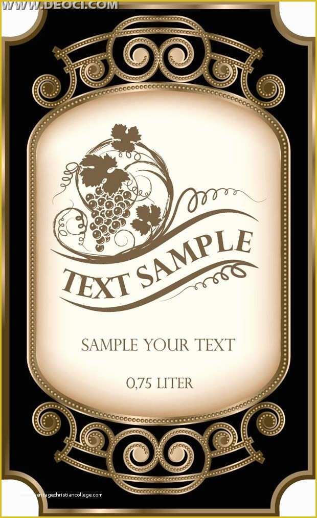 Free Wine Label Template For Word Of Wine Label Template Make Your Own